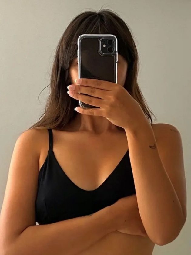 Ethical black bralette from Tentree