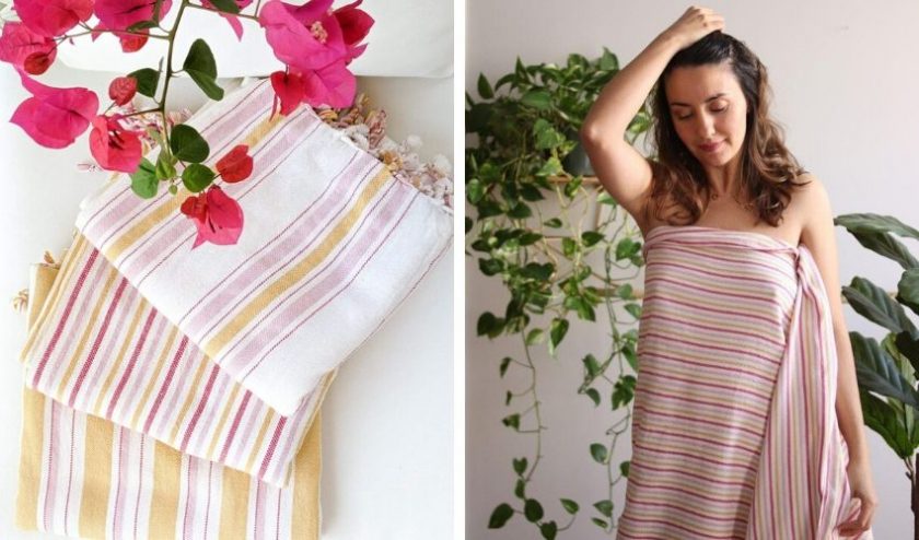 Artisan made Turkish towels for the beach