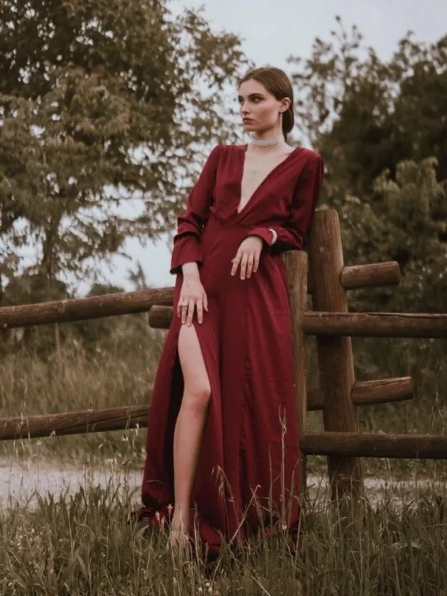 Deadstock made red dress from Bastet Noir
