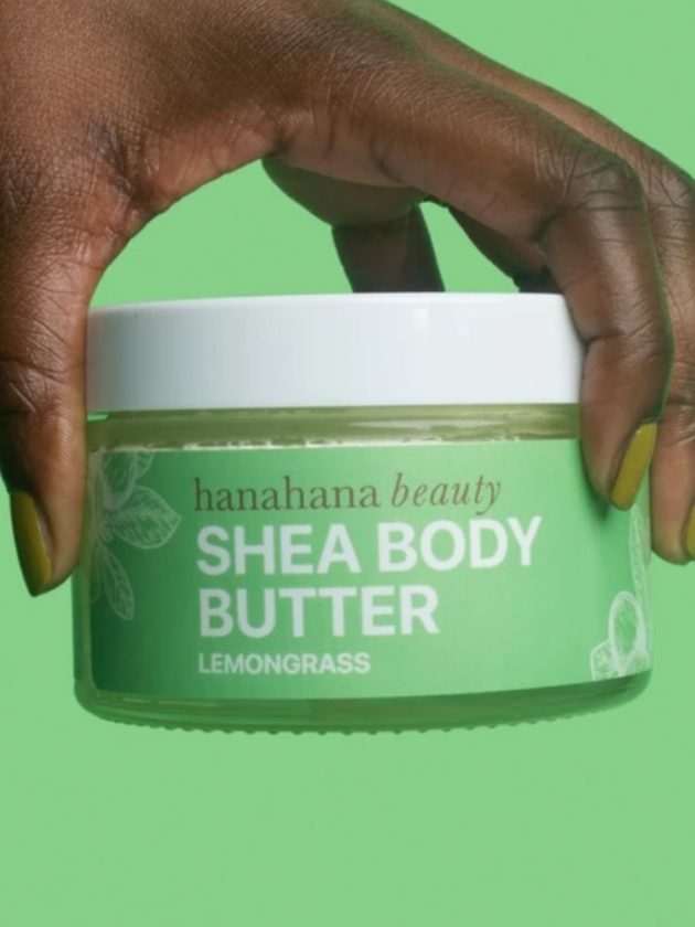 Lemongrass shea body butter from BIPOC owned beauty brand - Hanahana Beauty