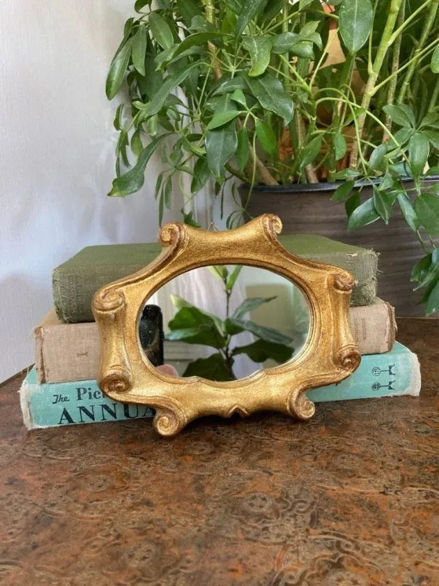 Sustainable vintage small mirror from Happy Vintage Studio
