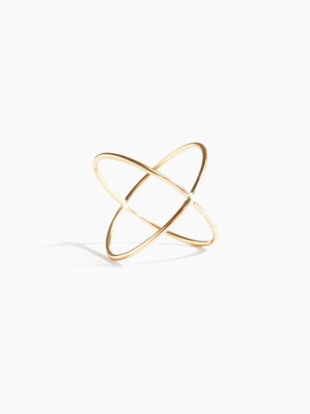 Ethical golden ring from Able