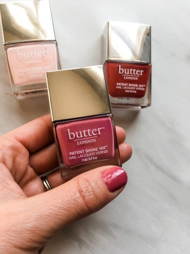 Non-toxic pink and red nail polishes from Butter London