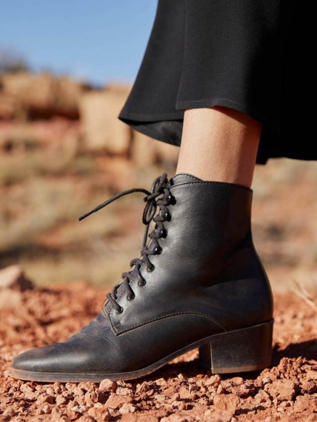 Ethical black boots from Christy Dawn