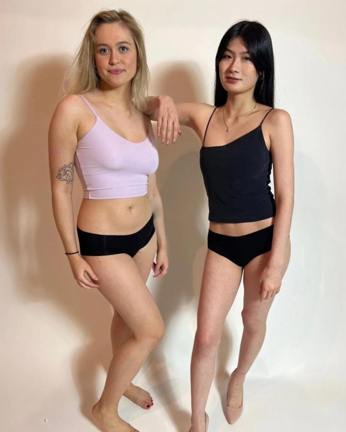 Eco black and pink underwear from CLOECO