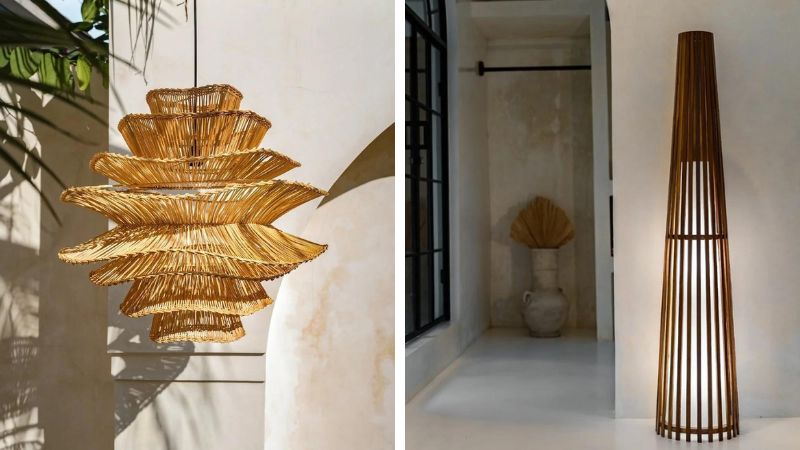 Sustainable lighting and floor lamp