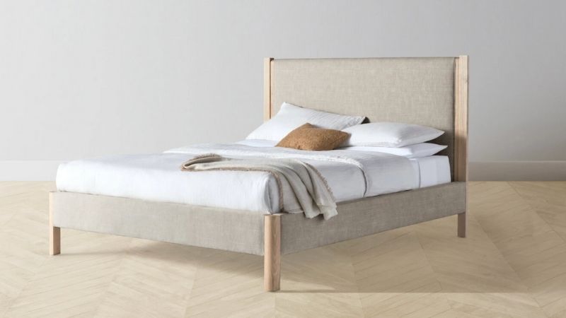 sustainable upholstered bed from Maiden Home