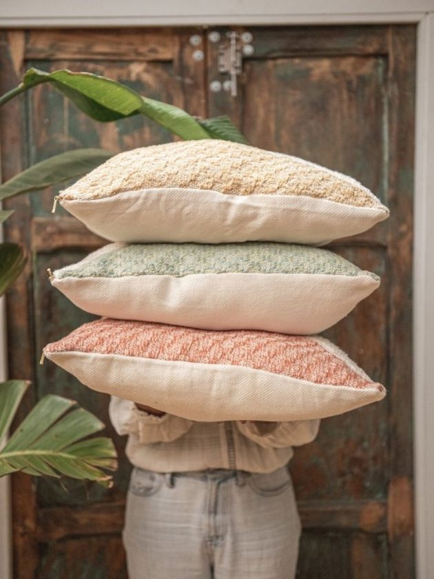 Sustainable and ethical throw pillows from Zuahaza