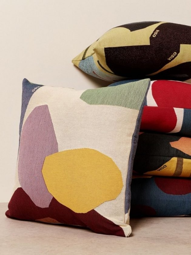 Eco-friendly abstract pillows from Viso