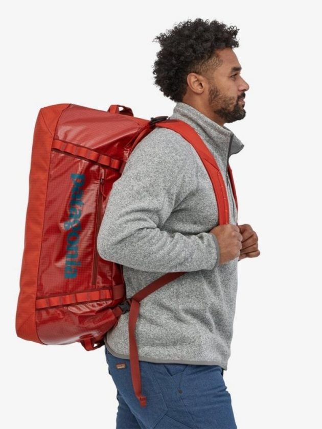 Eco-friendly red backpack from Patagonia