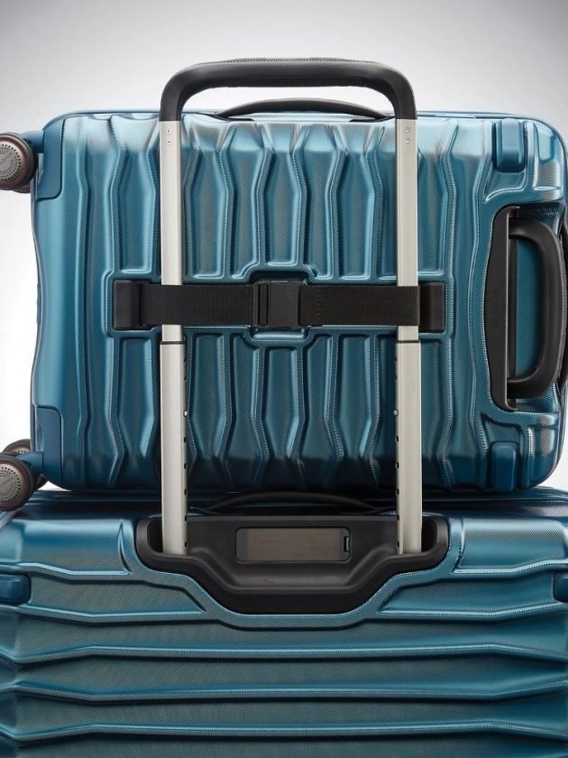 Sustainable blue luggage from Samsonite Eco Collections