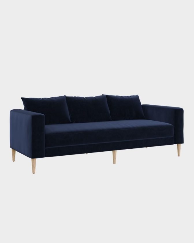 Navy blue sustainable couch from Sabai