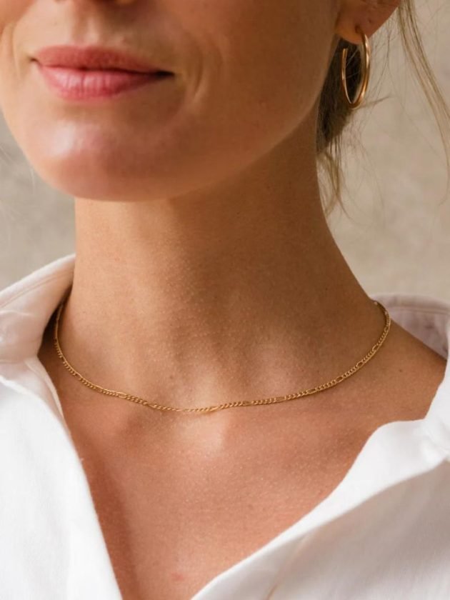 Ethical golden chain necklace