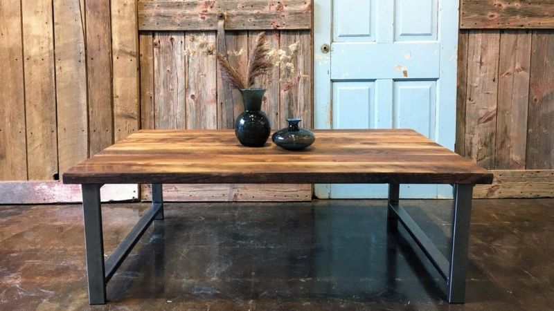 Vintage table from sustainable tables brand Etsy Reclaimed