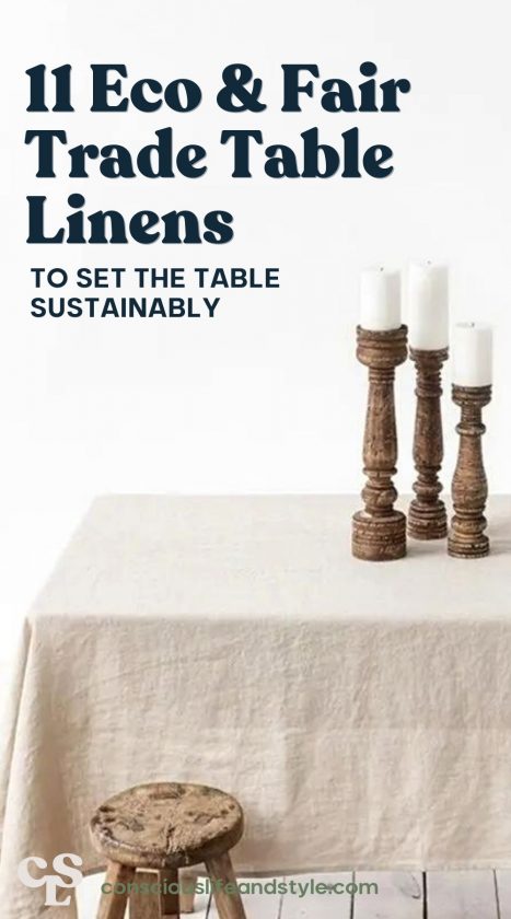 11 Eco & Fair Trade Table Linens to set the table sustainably - Conscious Life and Style