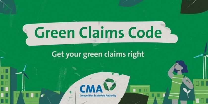 Advertisement saying "Green Claims Code - Get your green claims right"