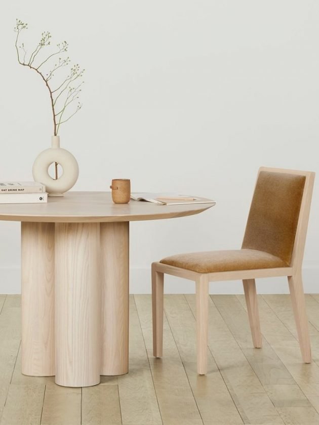 sustainable table and chair from eco furniture company Maiden Home