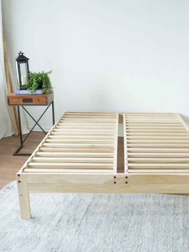 non-toxic simple wooden bed frame from My Green Mattress 