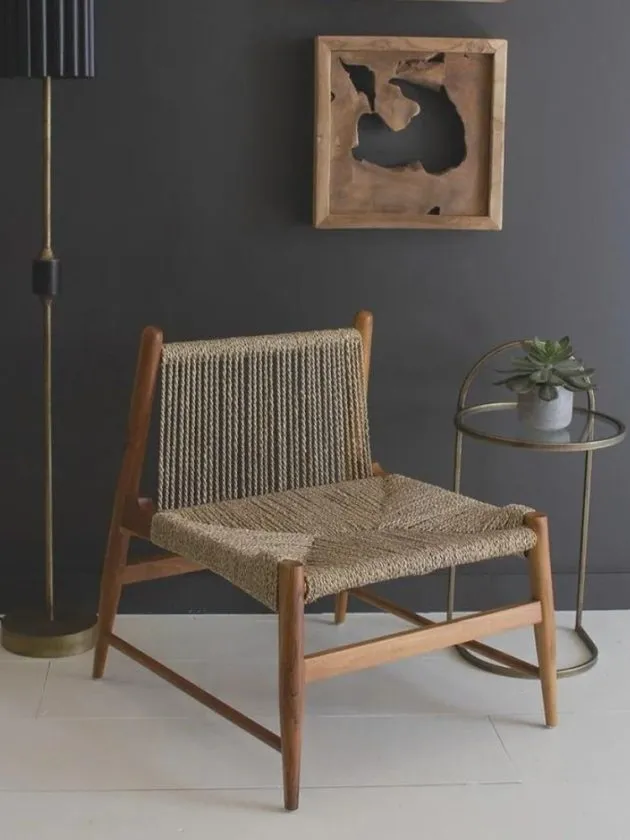 woven sustainable chair from non-toxic furniture brand Healthier Homes