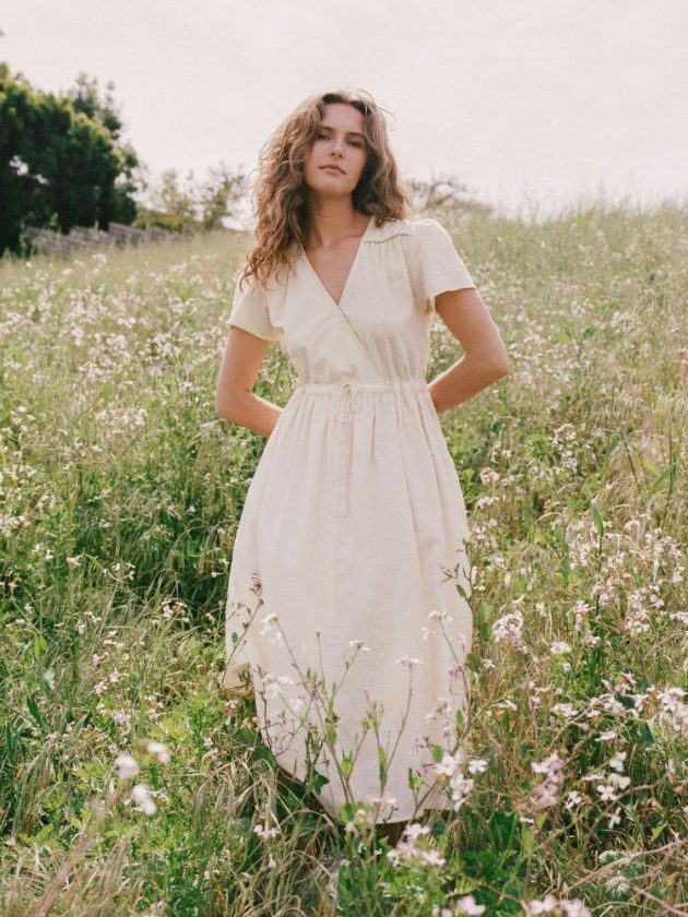Organic cotton white dress
