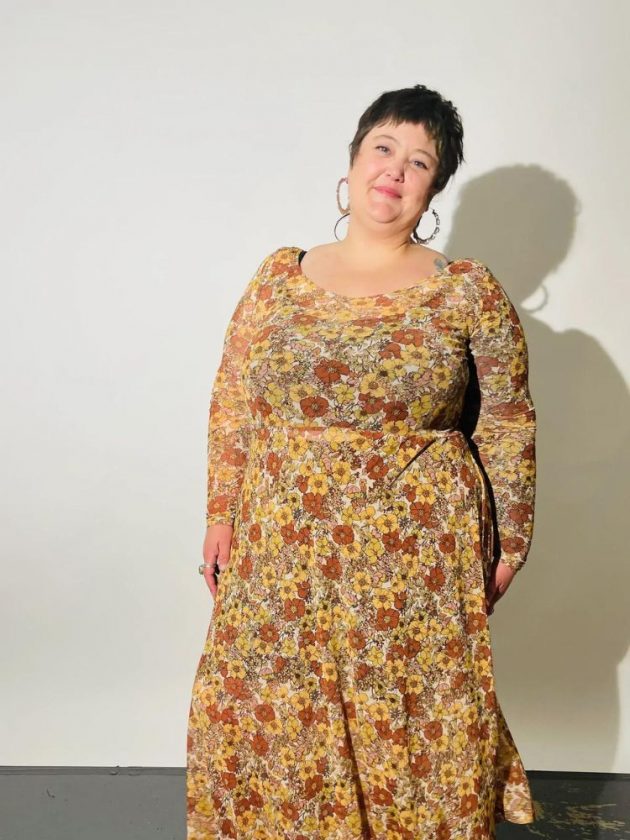 Sustainable plus-size dress