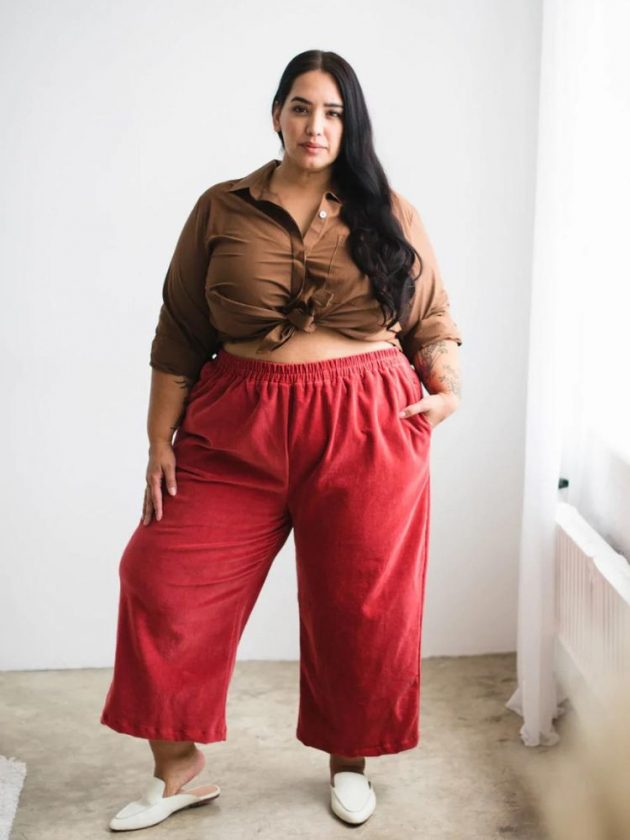 Sustainable plus-size outfit