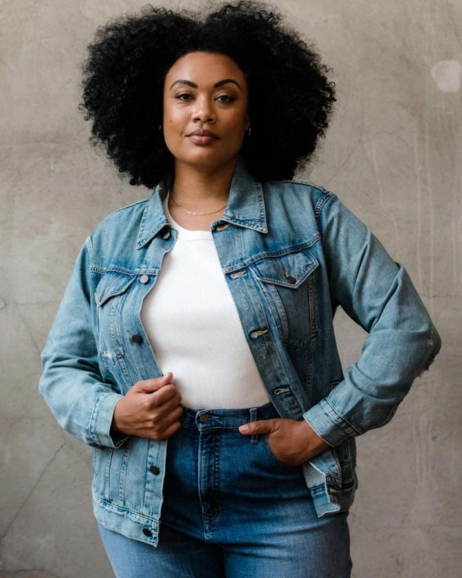 denim jean jacket from ethical slow fashion brand ABLE