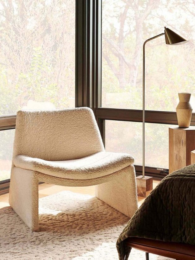 beige sustainable chair from West Elm