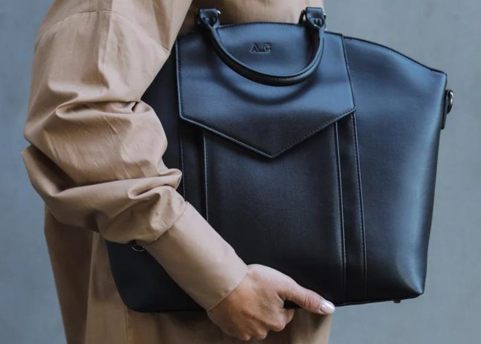 large black sustainable vegan bag from A_C