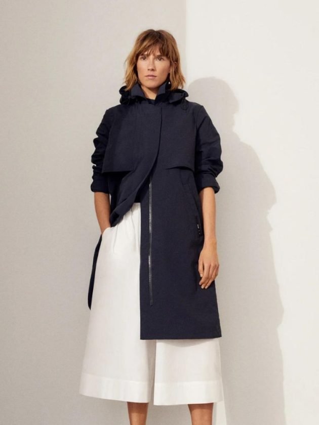 Ethical black trench coat