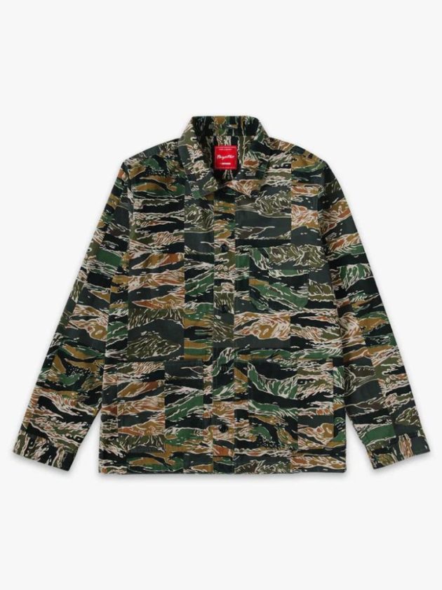 Ethical military patterned shirt jacket