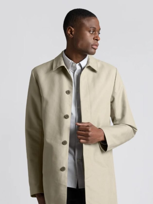 Sustainable mens white coat
