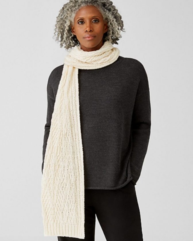 Ethical and sustainable winter scarves from Eileen Fisher