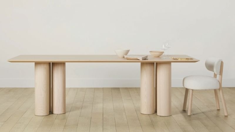 Solid hardwood dining tables from Maiden home