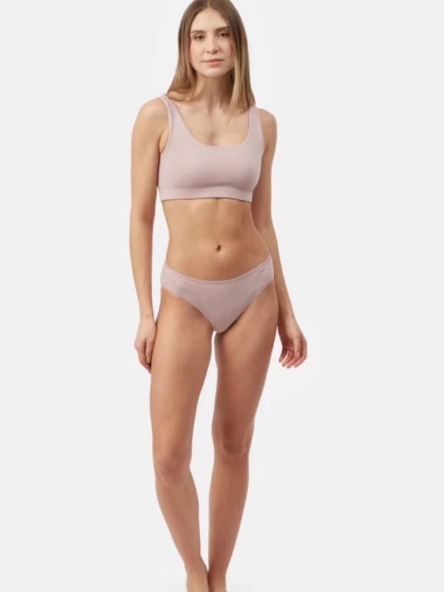 Pink sustainable underwear set