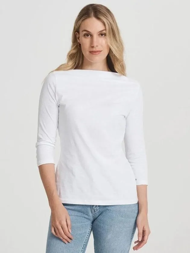 Zero waste white basic t shirt